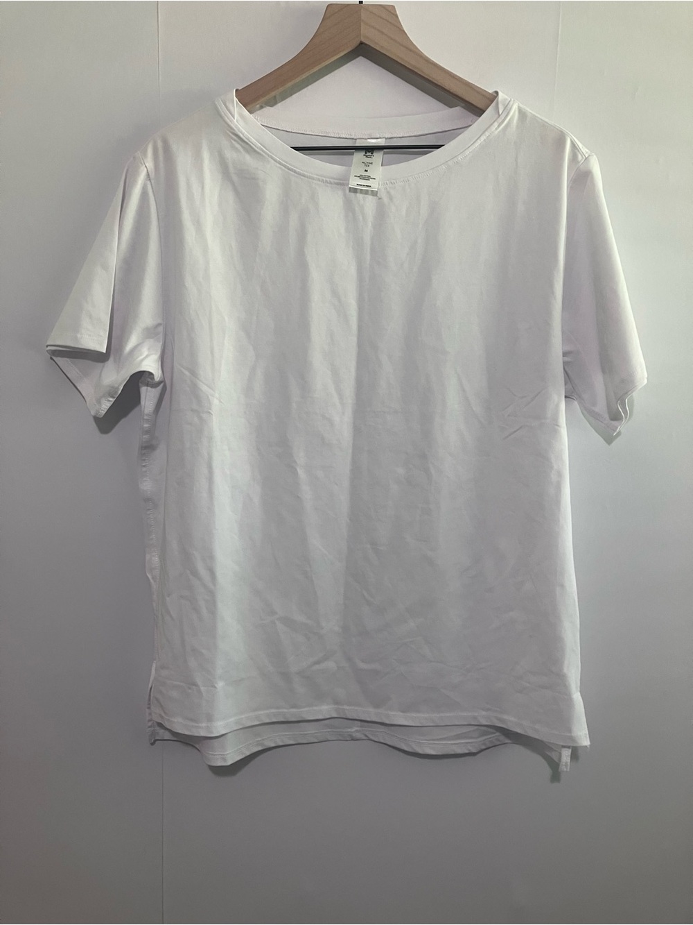 Member's Mark White Active Oversized Tee Size Medium